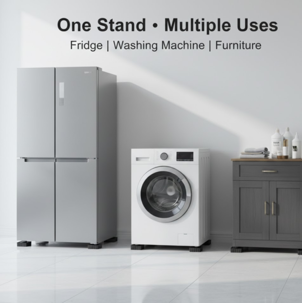 Refrigerator base Stand 4pcs, Washing Machine Stand, Furniture Base Stand, Fridge