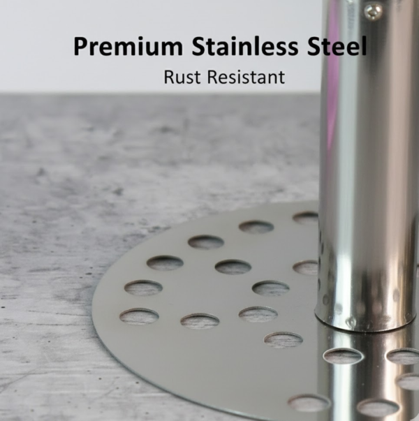 Stainless Steel Potato Masher, Pav Bhaji Masher with wooden handle