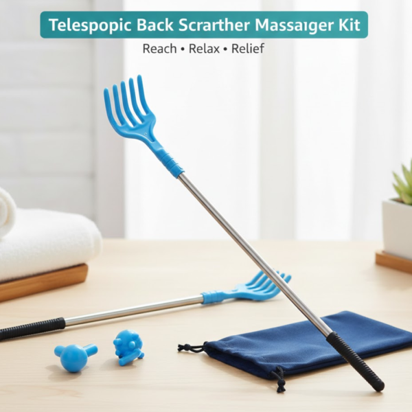 2092621601.png Scratcher Back, khujli stick, Telescopic Scratching Backscratcher Massager Kit