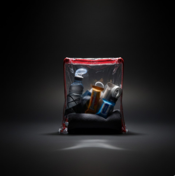 Transparent Waterproof Plastic Stadium Bag – Gym, Travel & Sports