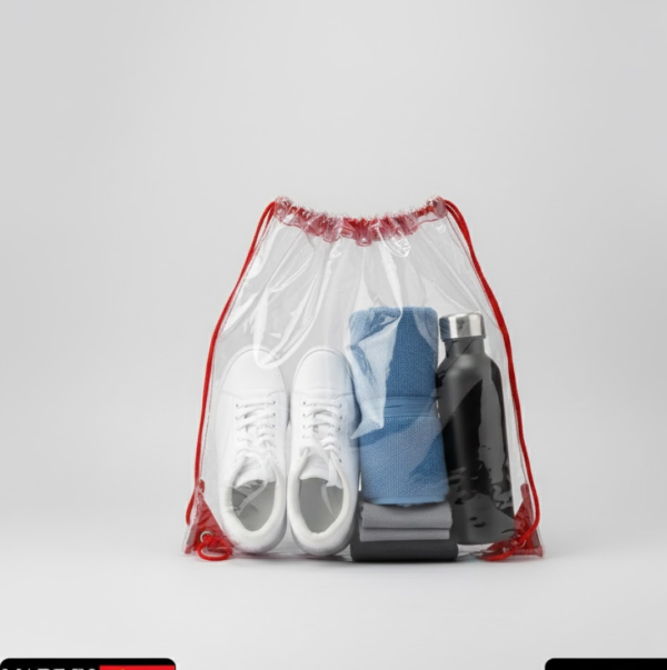 Transparent Waterproof Plastic Stadium Bag – Gym, Travel & Sports