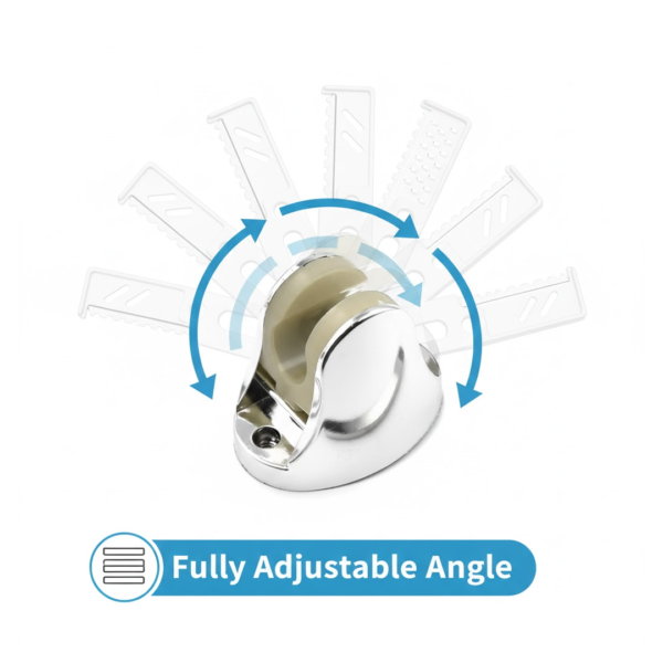 Adjustable Hand Shower Holder with Fixing Screws Adjustable Bracket for Bathroom
