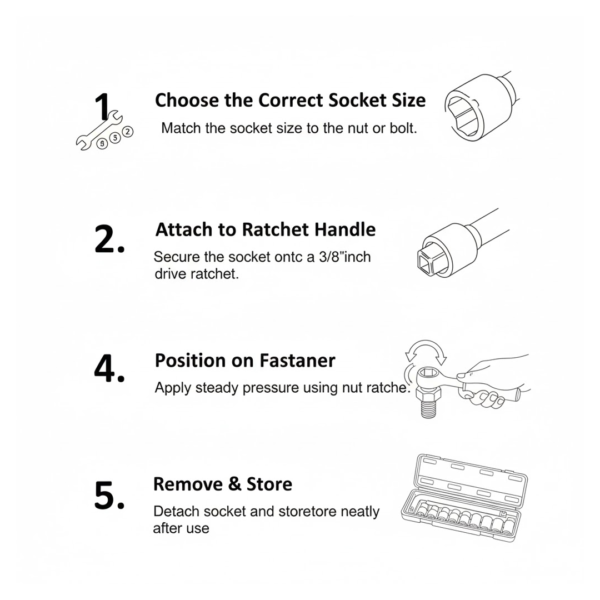 2092621655.png Drive Standard Socket Wrench Set -10 pc, 6 pt. 3 / 8 in.