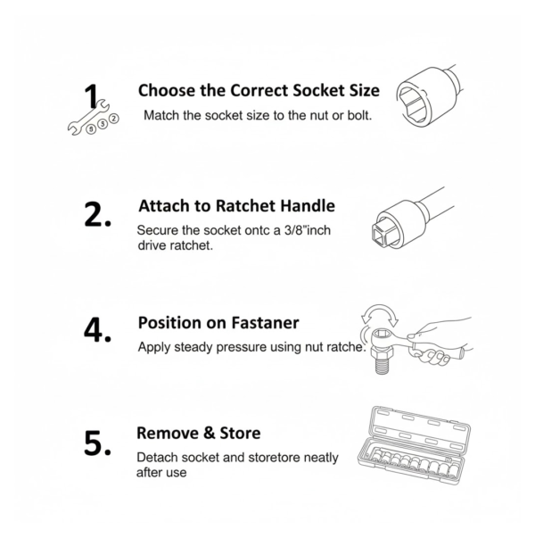 2092621655.png Drive Standard Socket Wrench Set -10 pc, 6 pt. 3 / 8 in.