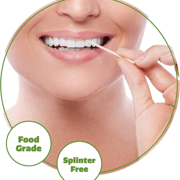 Wooden Toothpicks with Dispenser Box