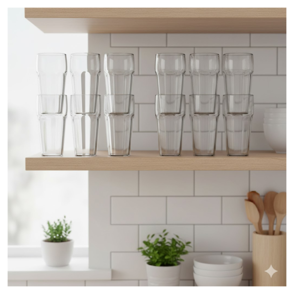 Supermom Transparent Smoothy Glass Set (Approx 300ML / 6 Pc)