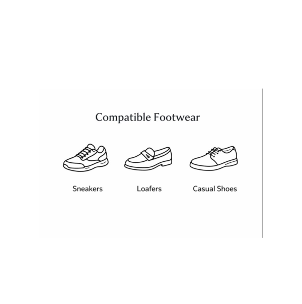 No-Show Liner Socks with Anti-Slip Heel Grip  (1 Pair)