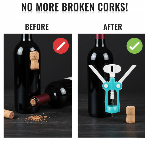 Waiter Wine Corkscrew Bottle Beer Cap Opener for Restaurants Bar Home
