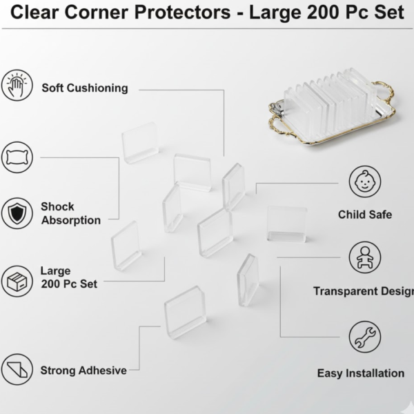 Corner Protector Baby Safety Guards for Tables & Furniture (200 Pc Set)