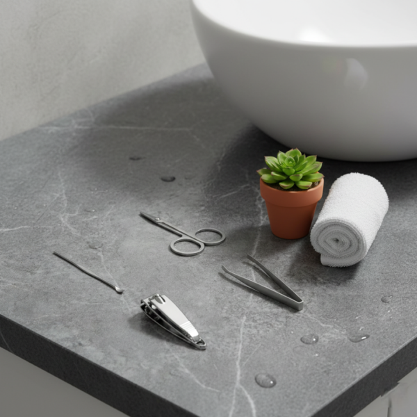 Mini Nail Clipper Set With Plastic Storage Case, (4 Pc Set)