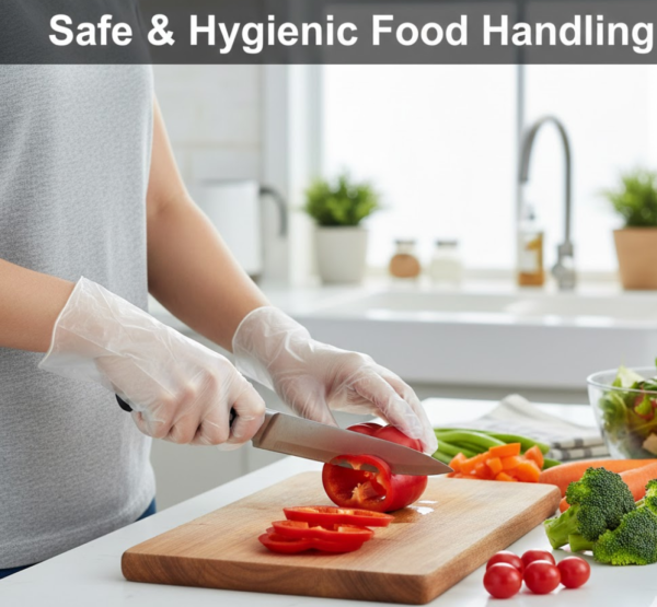 2092621778.png Large Disposable Gloves (100 Pcs): Clear Plastic, Multipurpose