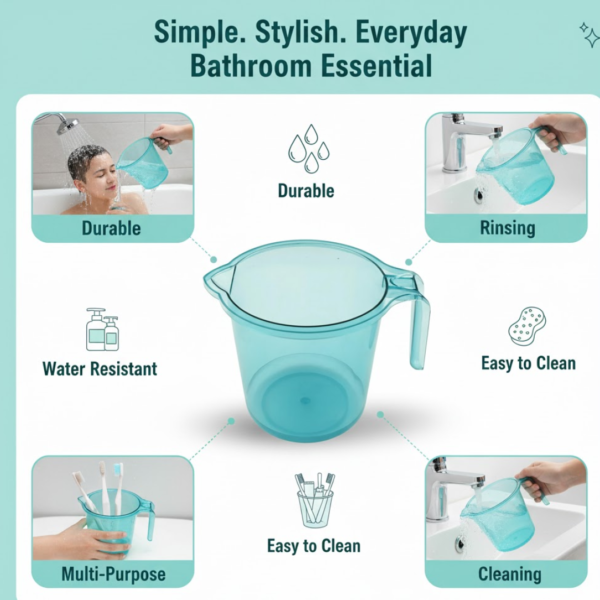 Bathroom Essentials: Stylish Mug for Organization (Muga, Mix Color)