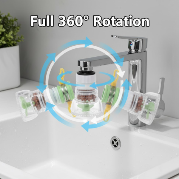360 Degree Water Saving Faucet Expandable Water Valve Splash Regulator
