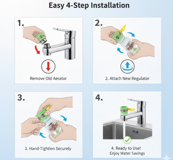 360 Degree Water Saving Faucet Expandable Water Valve Splash Regulator