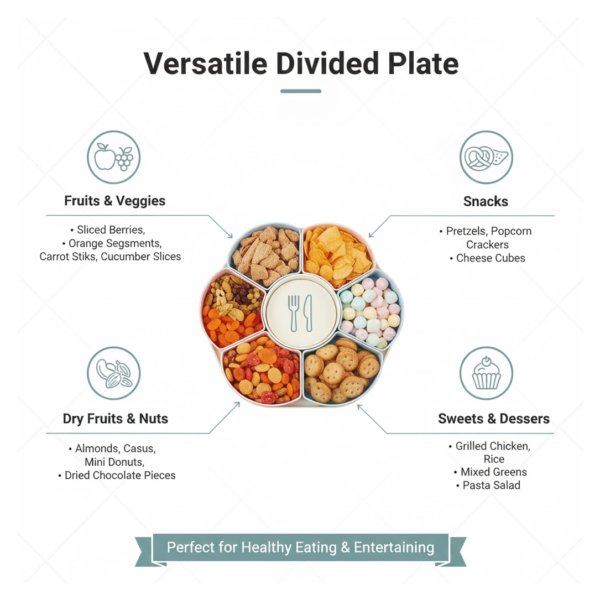 2092621799.png Large Compartment Box | Creative Divided Food Fruit Plate