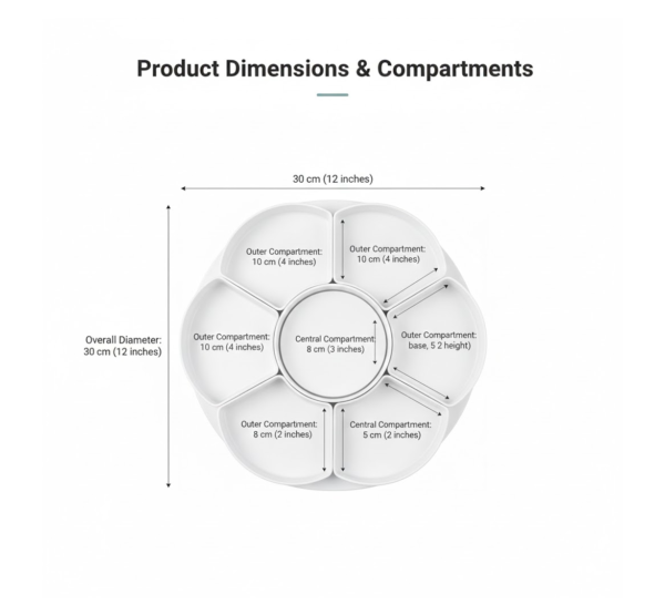 2092621800.png Large Compartment Box | Creative Divided Food Fruit Plate