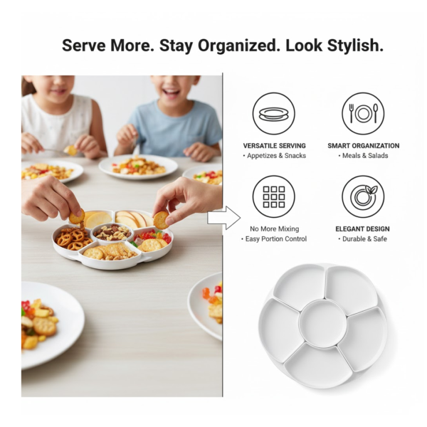 2092621801.png Large Compartment Box | Creative Divided Food Fruit Plate