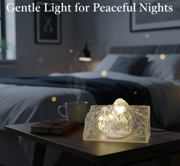 Unique Plastic Night Light: Flameless LED, Diwali (Iceberg Design, Gift)