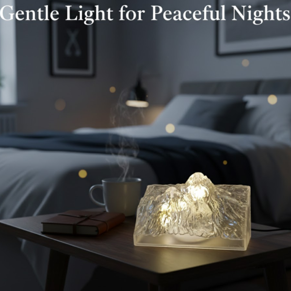 Unique Plastic Night Light: Flameless LED, Diwali (Iceberg Design, Gift)