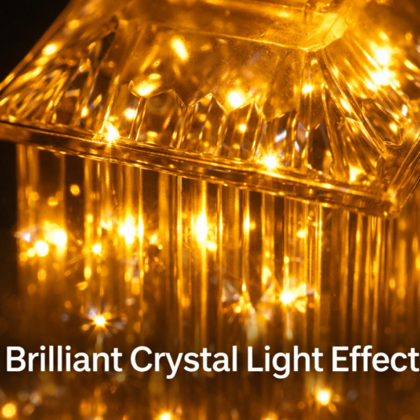 Lantern Shape LED Crystal Lamp for Festive & Holiday Decoration