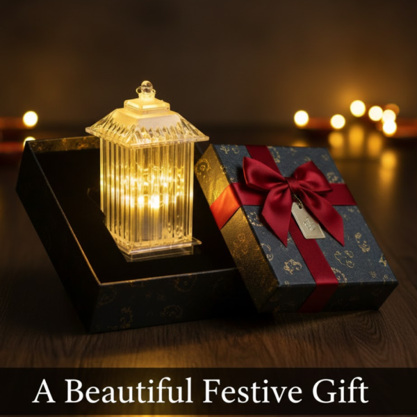 Lantern Shape LED Crystal Lamp for Festive & Holiday Decoration