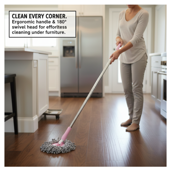 Spin Mop with Bucket for Floor Cleaning - Magic Mop Set