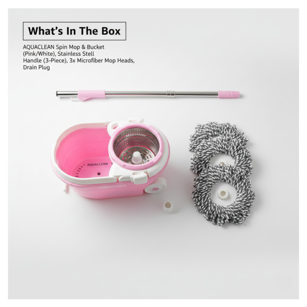 Spin Mop with Bucket for Floor Cleaning - Magic Mop Set