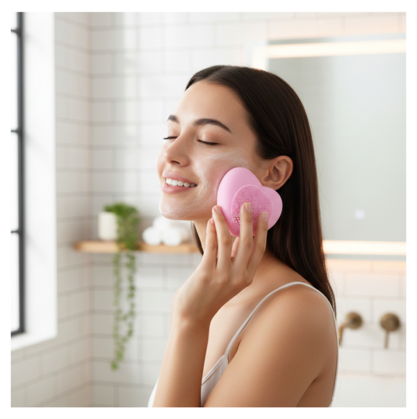 2092621850.png Heart-Shaped Silicone Face Wash Brush – Facial Cleansing Scrubber for Women