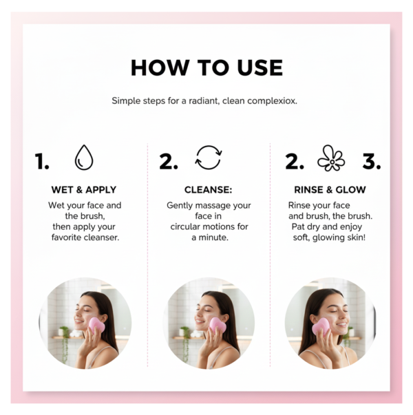 2092621851.png Heart-Shaped Silicone Face Wash Brush – Facial Cleansing Scrubber for Women