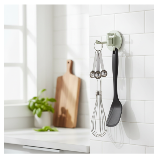 2092621878.png 180° Rotating Punch-Free 3-Hook Sticky Hook – 1 Pc