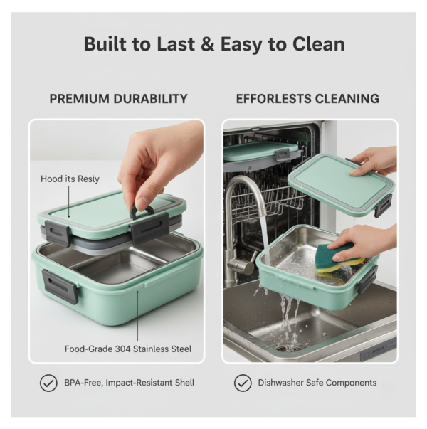 2092621882.png Leakproof Lunch Box Set: School & Outdoor Meals (Insulated)