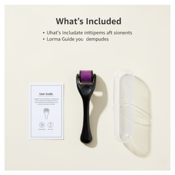 Derma Roller Anti Ageing Facial Scrubs & Polishes Scar Removal Hair Regrowth (0.75mm)