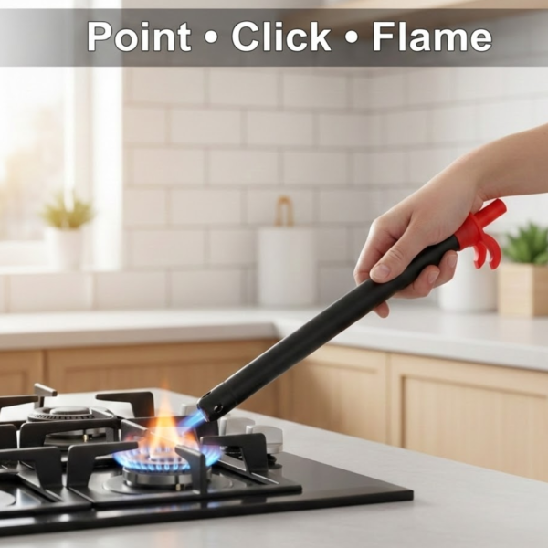 Stainless Steel Gas Lighter for Kitchen Stoves (1 Pc)