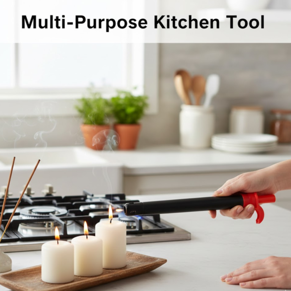 Stainless Steel Gas Lighter for Kitchen Stoves (1 Pc)