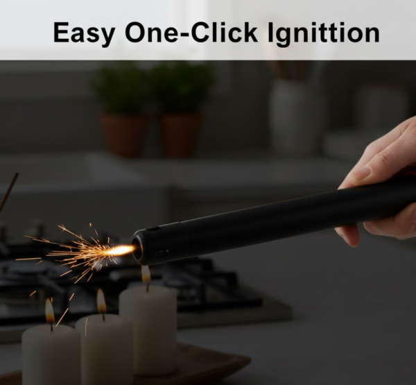 Stainless Steel Gas Lighter for Kitchen Stoves (1 Pc)