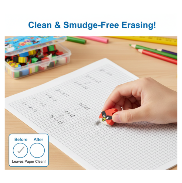 Colorful Novelty Eraser Set for Kids and Gifts (28 Pcs In 1 Packet)