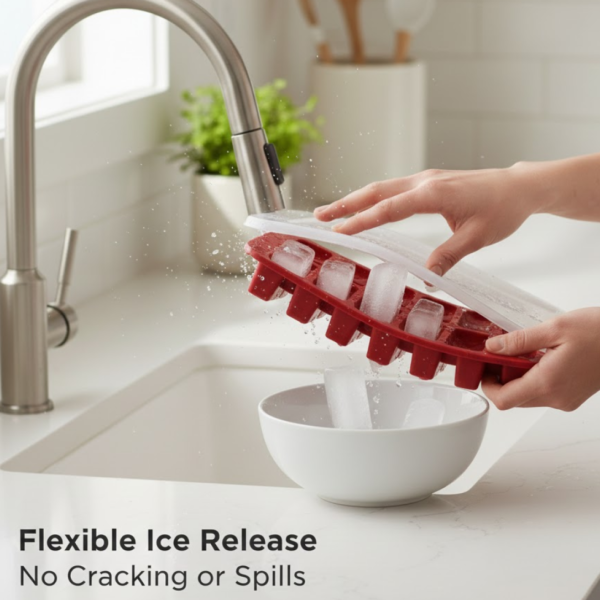 Supermom Frizzy Ice Tray with 2-in-1 Compartment for Ice Cubes and Storage Box (1 Pc)