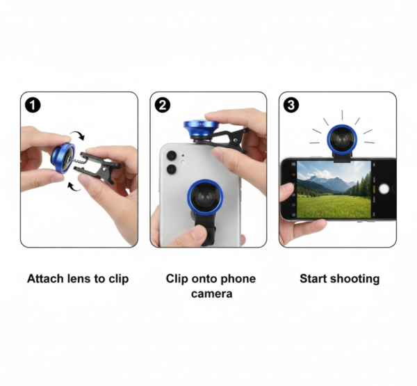 2092621952.png Universal Clip-On Selfie Camera Lens (1 Set)