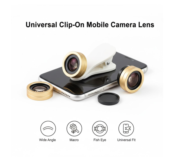 2092621955.png Universal Clip-On Mobile Camera Lens Kit (1 Set)