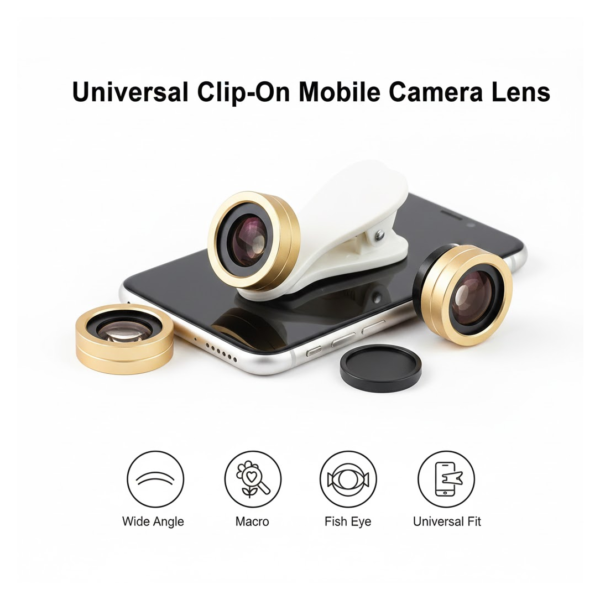 2092621955.png Universal Clip-On Mobile Camera Lens Kit (1 Set)