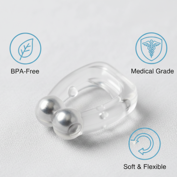 Anti-Snore Nose Clip (Silicone, 1 Pc)