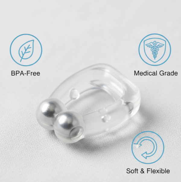 Anti-Snore Nose Clip (Silicone, 1 Pc)