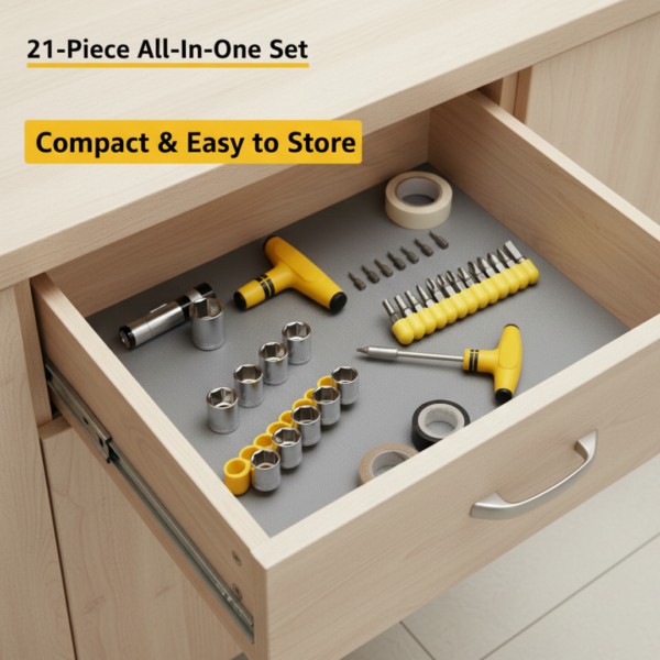 24pcs T shape screwdriver set Batch Head Ratchet Pawl Socket Spanner hand tools