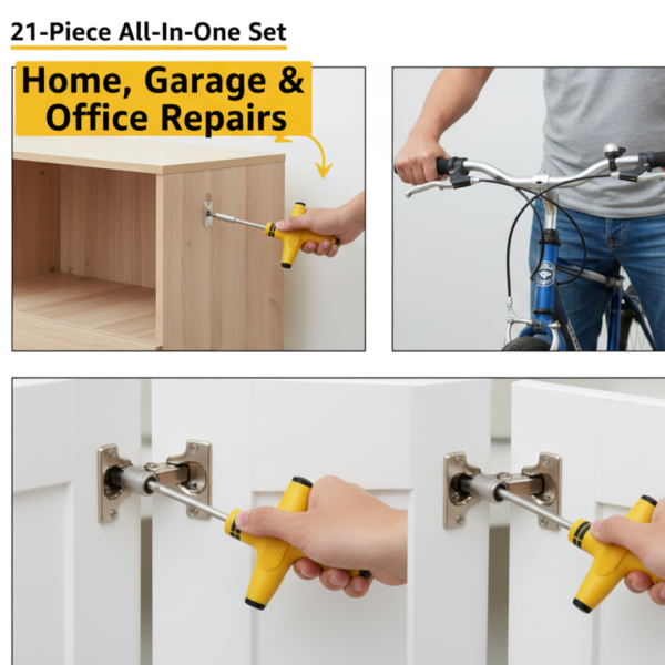 24pcs T shape screwdriver set Batch Head Ratchet Pawl Socket Spanner hand tools