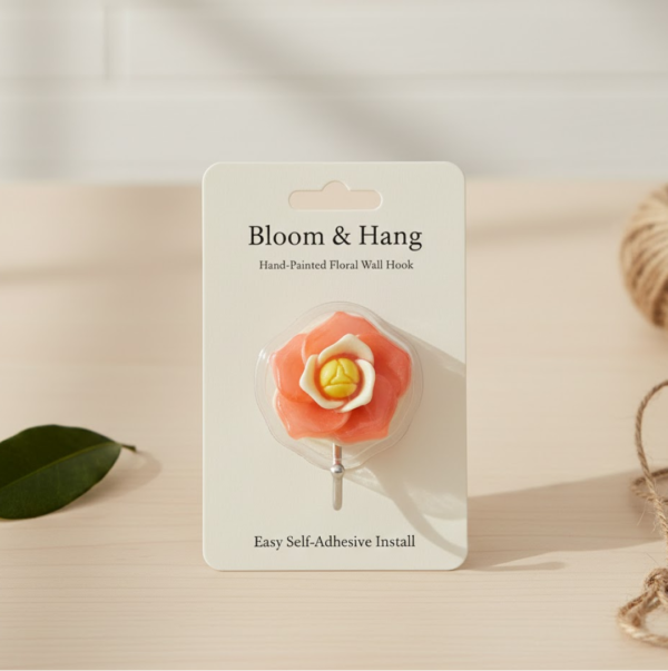 Multipurpose Self Adhesive Wall Hook – Load Capacity Up to 1 Kg (Mix Design / 1 Pc)