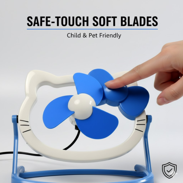 USB Mini Fan: Cute, Quiet & Portable Desk Buddy (Battery Not Included)
