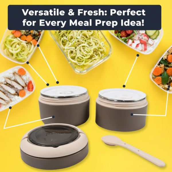 Ganesh Stack 2-Layer Stainless Steel Leak-Proof Lunch Box for Office, School, Picnic