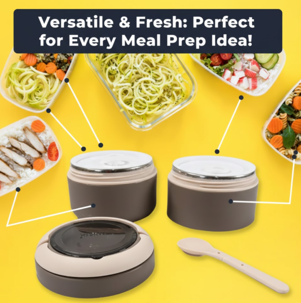 Ganesh Stack 2-Layer Stainless Steel Leak-Proof Lunch Box for Office, School, Picnic