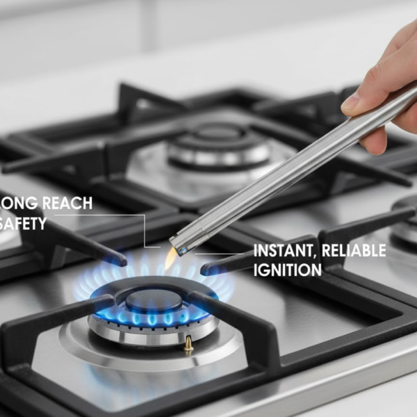 4In1 Combo - Stainless Steel Kitchen Lighter, Knife, Peeler and Smooth Grater