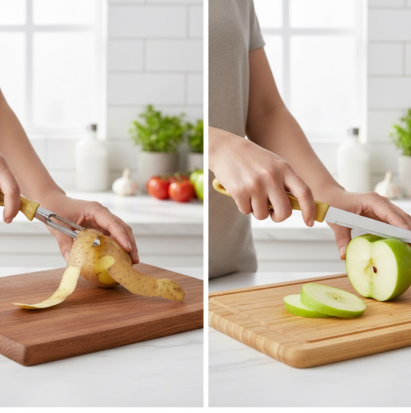 4In1 Combo - Stainless Steel Kitchen Lighter, Knife, Peeler and Smooth Grater